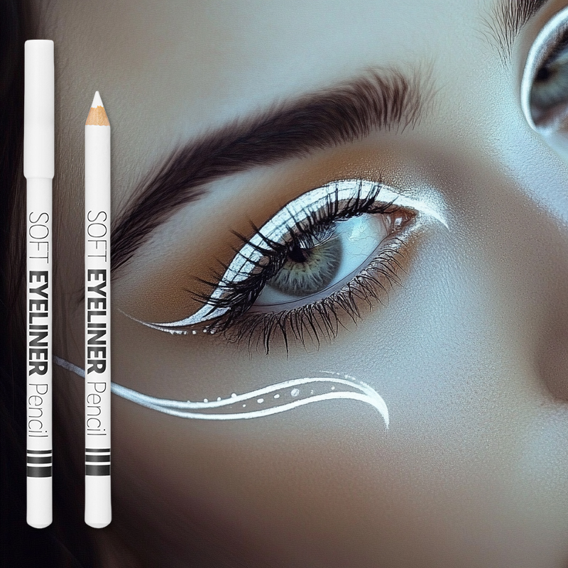 Beauty Linasi Makeup - 1/12 sztuk biały eyeliner makijaż gładki