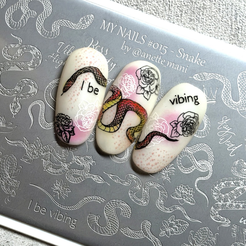 Nail Art Stamping Kit - XMQ NAIL ART TAMPING PLATES SNAKE