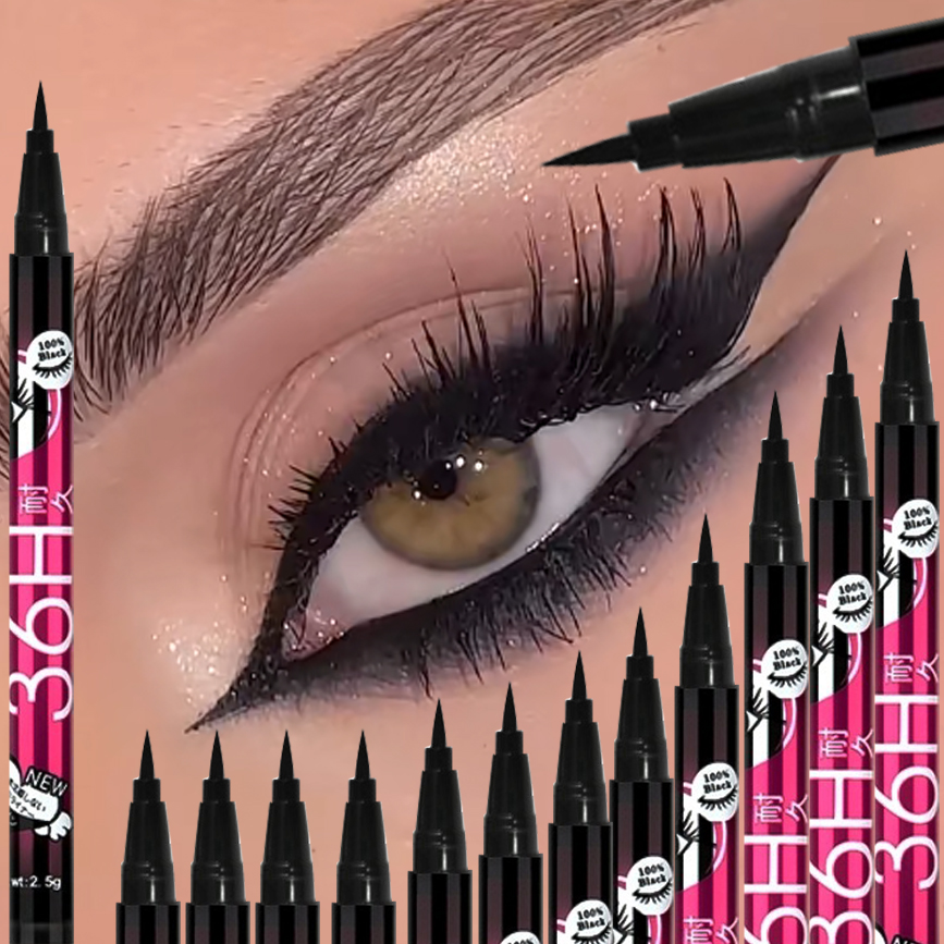 Beauty Linasi Makeup - Zestaw czarnych płynnych eyelinerów 1/5/12 szt.