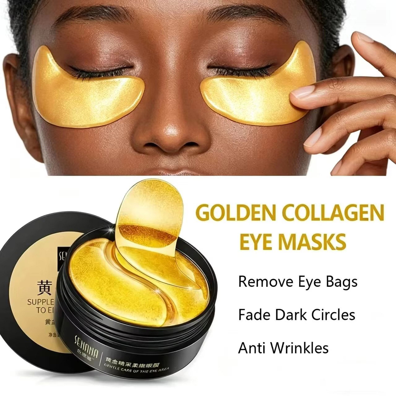 Collagen Eye Patch - 60 szt. Złote Nawilżające Maski pod