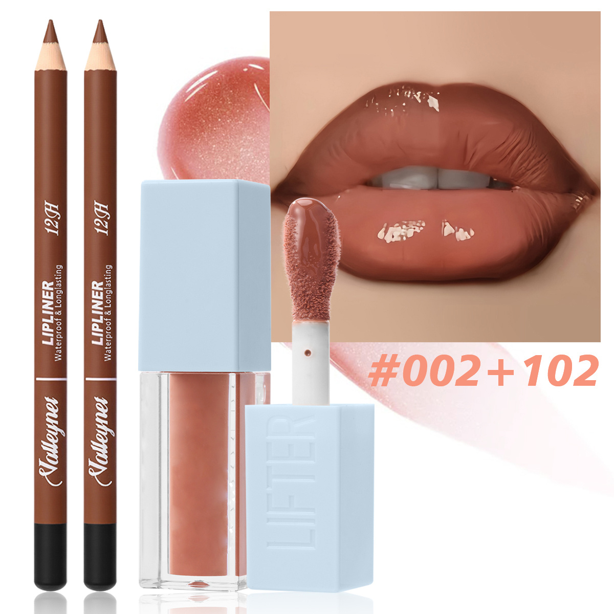 Beauty Linasi Makeup - 2 szt./zestaw Konturówka do ust +