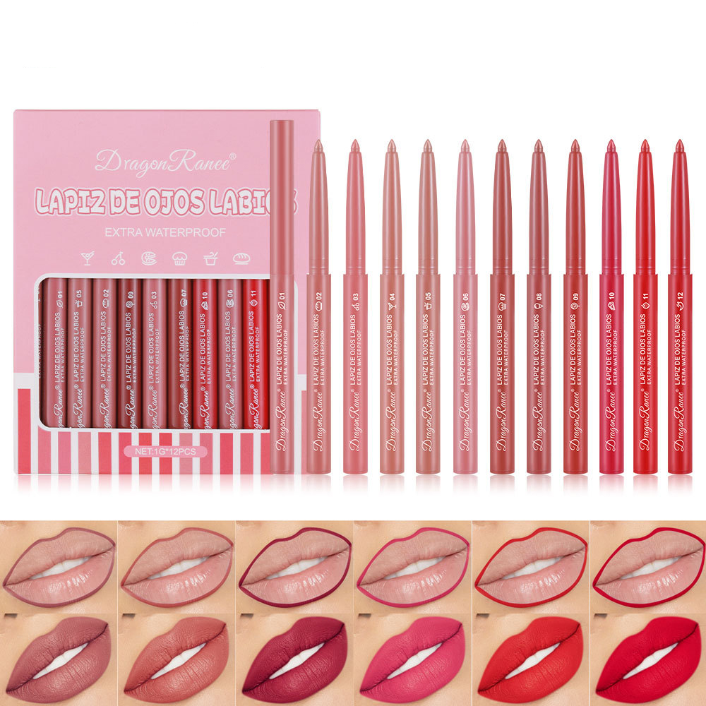 Lip Liner Pencil - Zestaw dwunastu kredek do ust, które