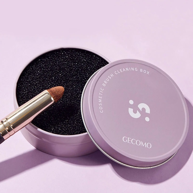 Cosmetic Sponge - Pudełko do czyszczenia pędzli do makijażu,