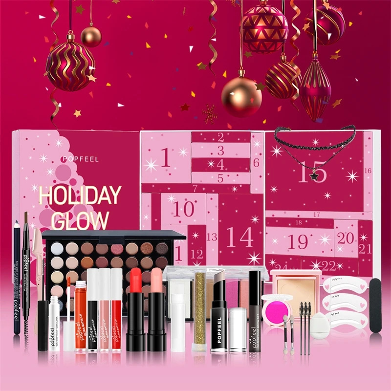 Beauty Makeup Advent Calendar - Świąteczny Zestaw do Makijażu z Odliczaniem