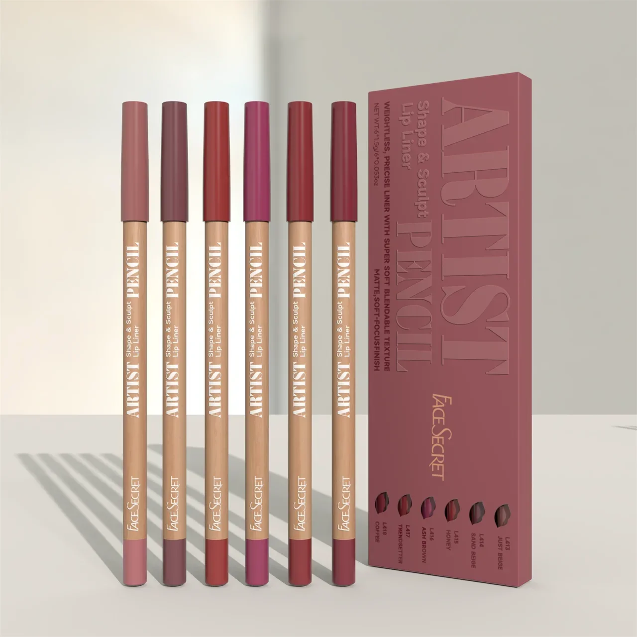 Lip Liner Pencil - 6 sztuk / zestaw konturówek do