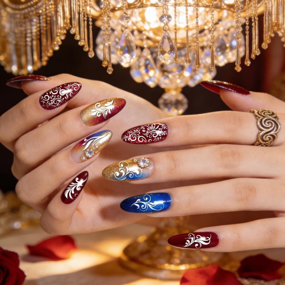 4 sztuki płyt do stemplowania  – Nail Art Stamping Kit recenzja i cena
