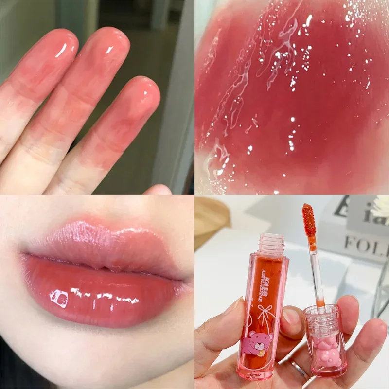 Cute Pink Bear Water Light Lip – Lip Gloss Plumping recenzja i cena