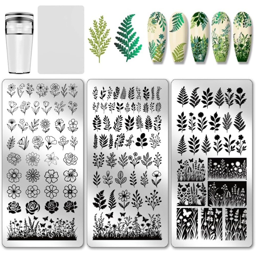 3 szt. Płytek do stemplowania  – Nail Art Stamping Kit recenzja i cena