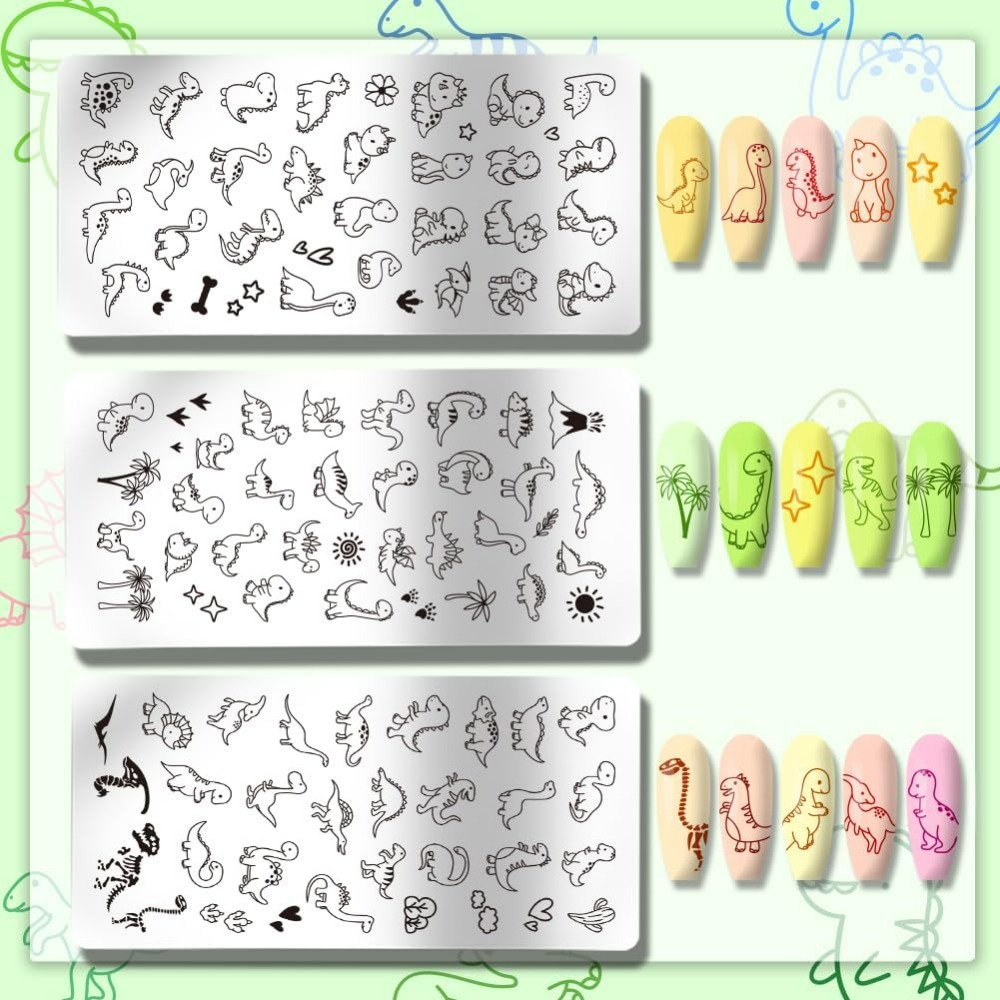 3 szt. Płytek do stemplowania  – Nail Art Stamping Kit recenzja i cena