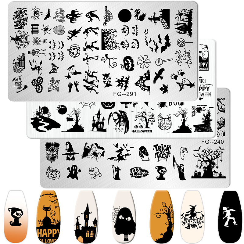 Cartoon Halloween Nail Art Sta – Nail Art Stamping Kit recenzja i cena